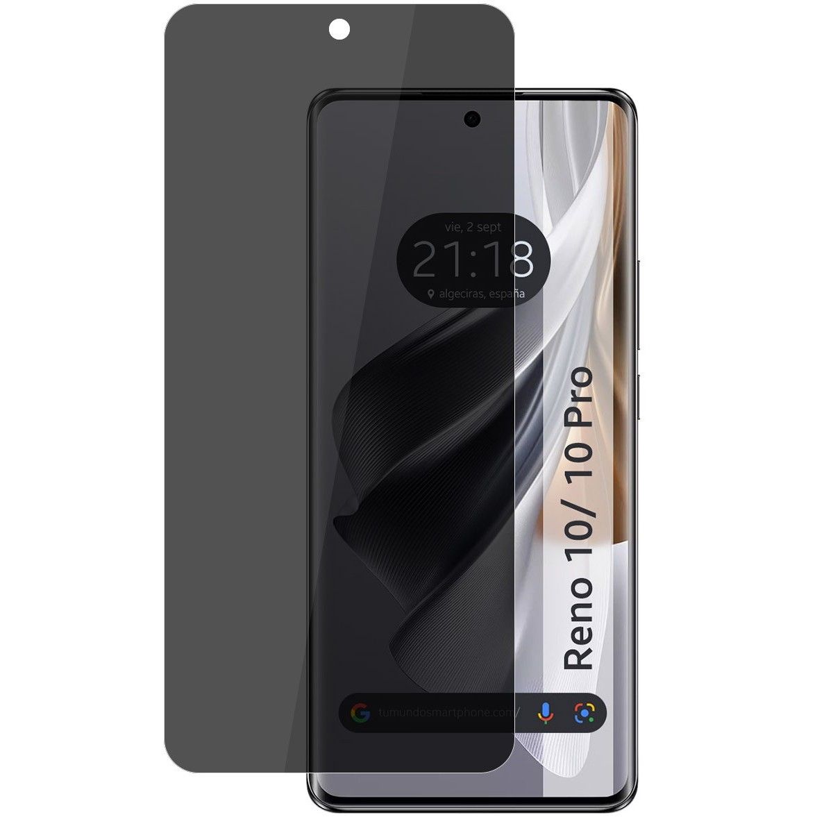 Protector Pantalla Hidrogel Privacidad Antiespías para Oppo Reno 10 5G / 10 Pro 5G