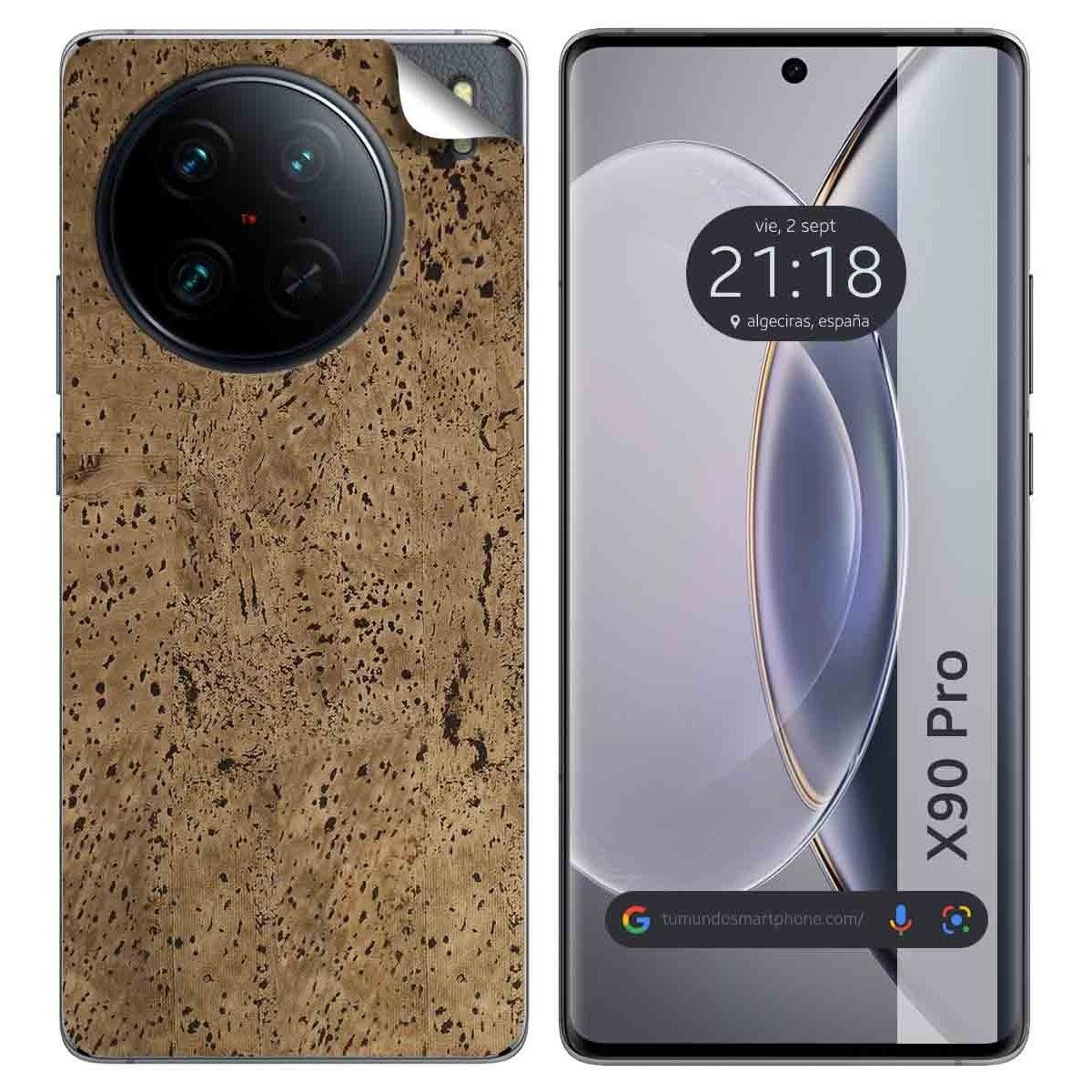 Pegatina Vinilo Autoadhesiva Textura Corcho para Vivo X90 Pro 5G