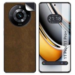 Pegatina Vinilo Autoadhesiva Textura Corcho para Realme 11 Pro / 11 Pro+ Plus 5G