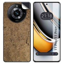 Pegatina Vinilo Autoadhesiva Textura Carbono para Realme 11 Pro / 11 Pro+ Plus 5G