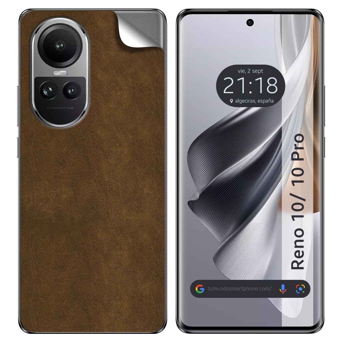 Pegatina Vinilo Autoadhesiva Textura Corcho para Oppo Reno 10 5G / 10 Pro 5G
