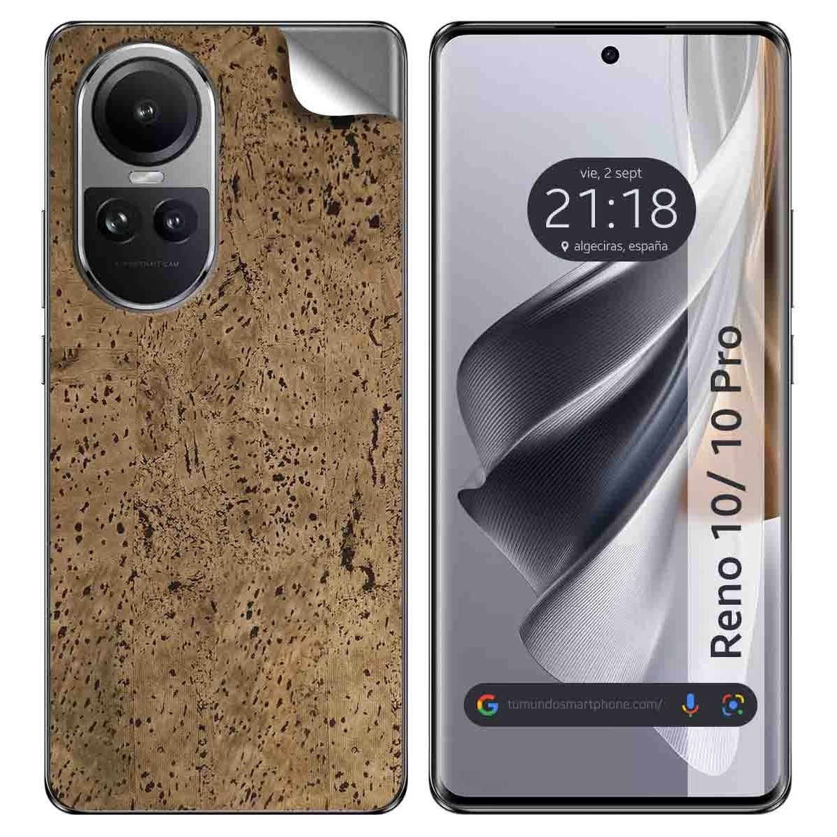 Pegatina Vinilo Autoadhesiva Textura Carbono para Oppo Reno 10 5G / 10 Pro 5G