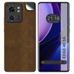 Pegatina Vinilo Autoadhesiva Textura Corcho para Motorola Edge 40 5G