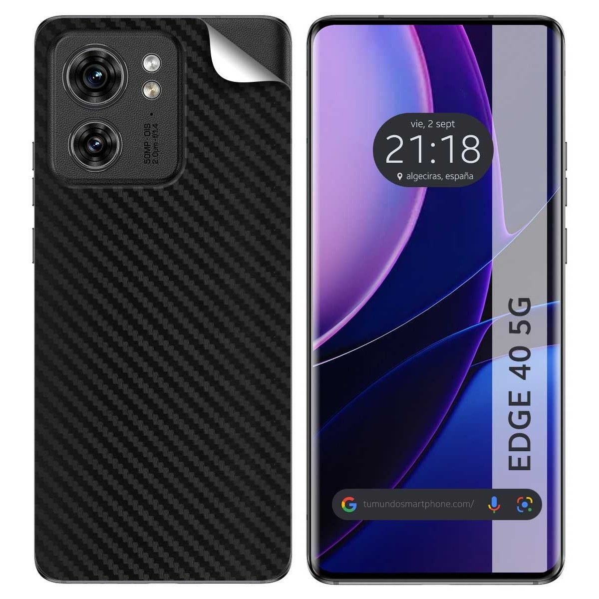 Pegatina Vinilo Autoadhesiva Textura Piel para Motorola Edge 40 5G