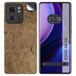 Pegatina Vinilo Autoadhesiva Textura Carbono para Motorola Edge 40 5G