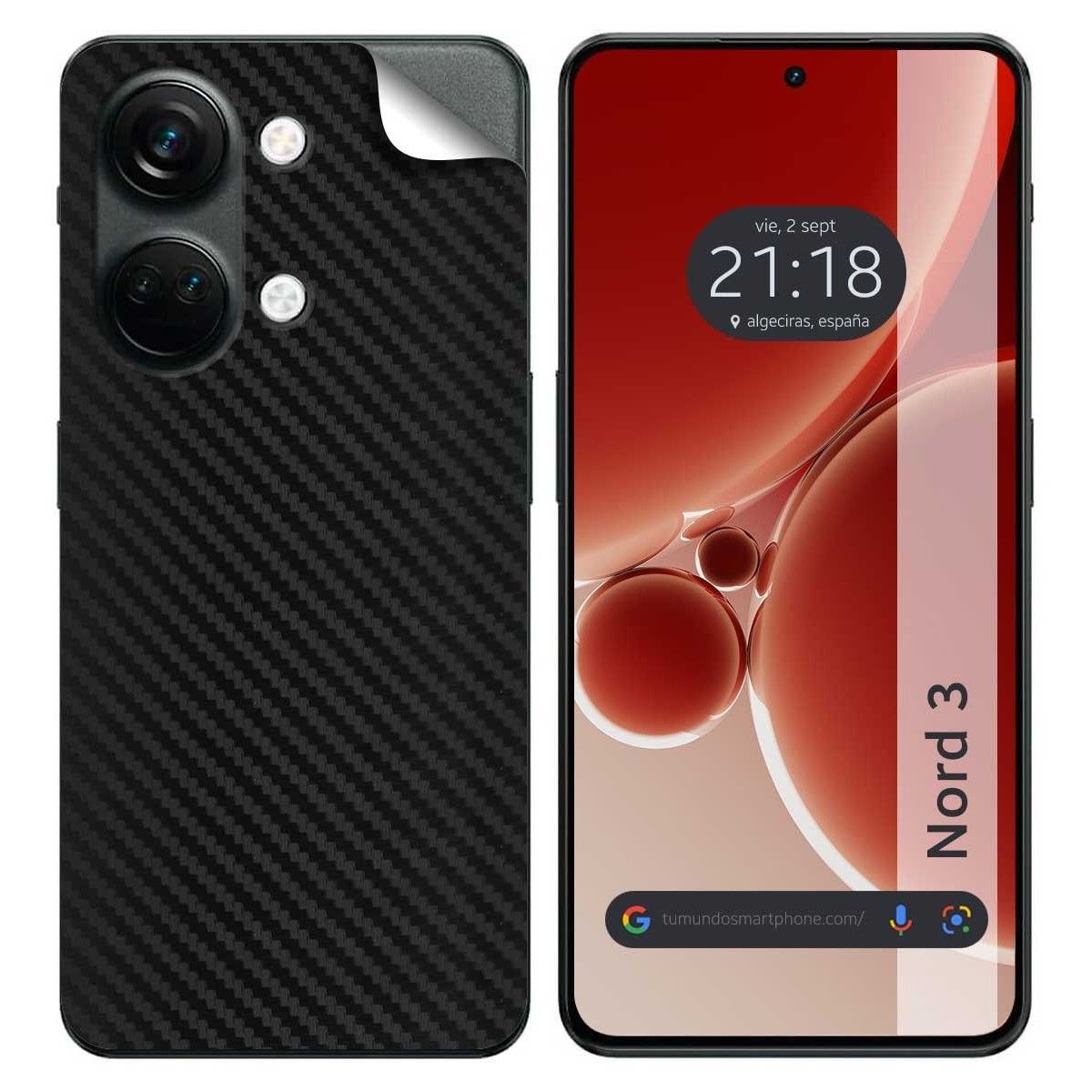 Pegatina Vinilo Autoadhesiva Textura Corcho para Oneplus Nord 3 5G