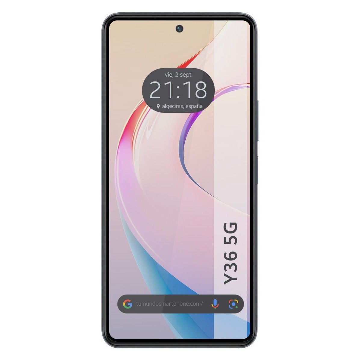 Protector Cristal Templado Completo 5D Full Glue Negro para Vivo Y36 4G / 5G Vidrio