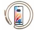 Funda Colgante Transparente para Oppo A38 4G con Cordon Camel