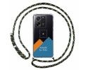 Personaliza tu Funda Colgante Transparente para Xiaomi 13T / 13T Pro 5G con Cordon Verde / Dorado Dibujo Personalizada