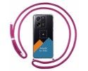 Personaliza tu Funda Colgante Transparente para Xiaomi 13T / 13T Pro 5G con Cordon Rosa Fucsia Dibujo Personalizada