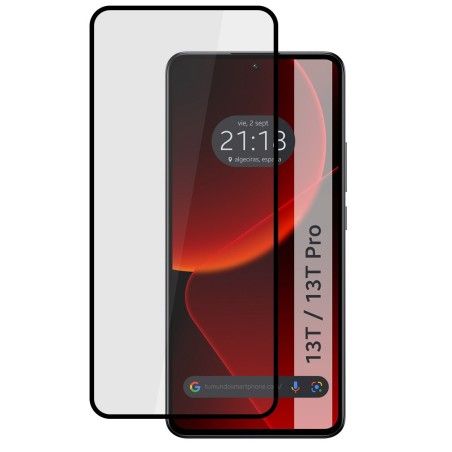 Protector Cristal Templado Completo 5D Full Glue Negro para Xiaomi 13T / 13T Pro 5G Vidrio