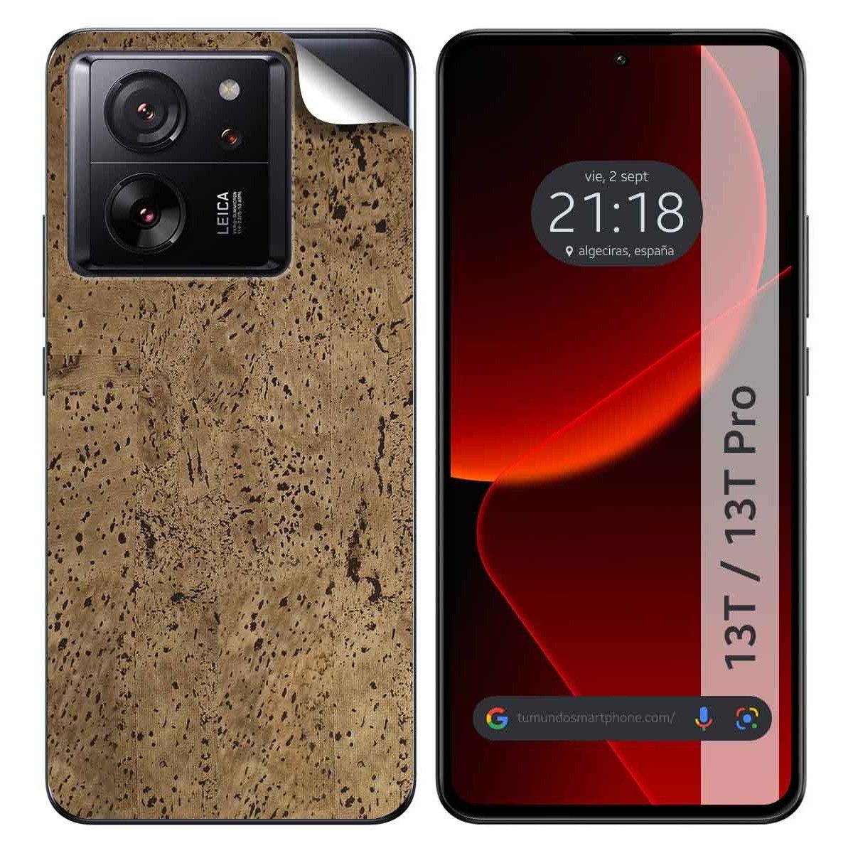 Pegatina Vinilo Autoadhesiva Textura Corcho para Xiaomi 13T / 13T Pro 5G