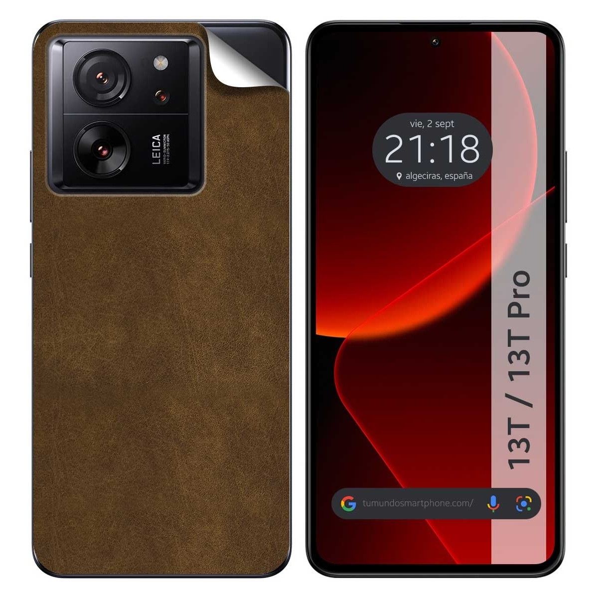 Pegatina Vinilo Autoadhesiva Textura Piel para Xiaomi 13T / 13T Pro 5G