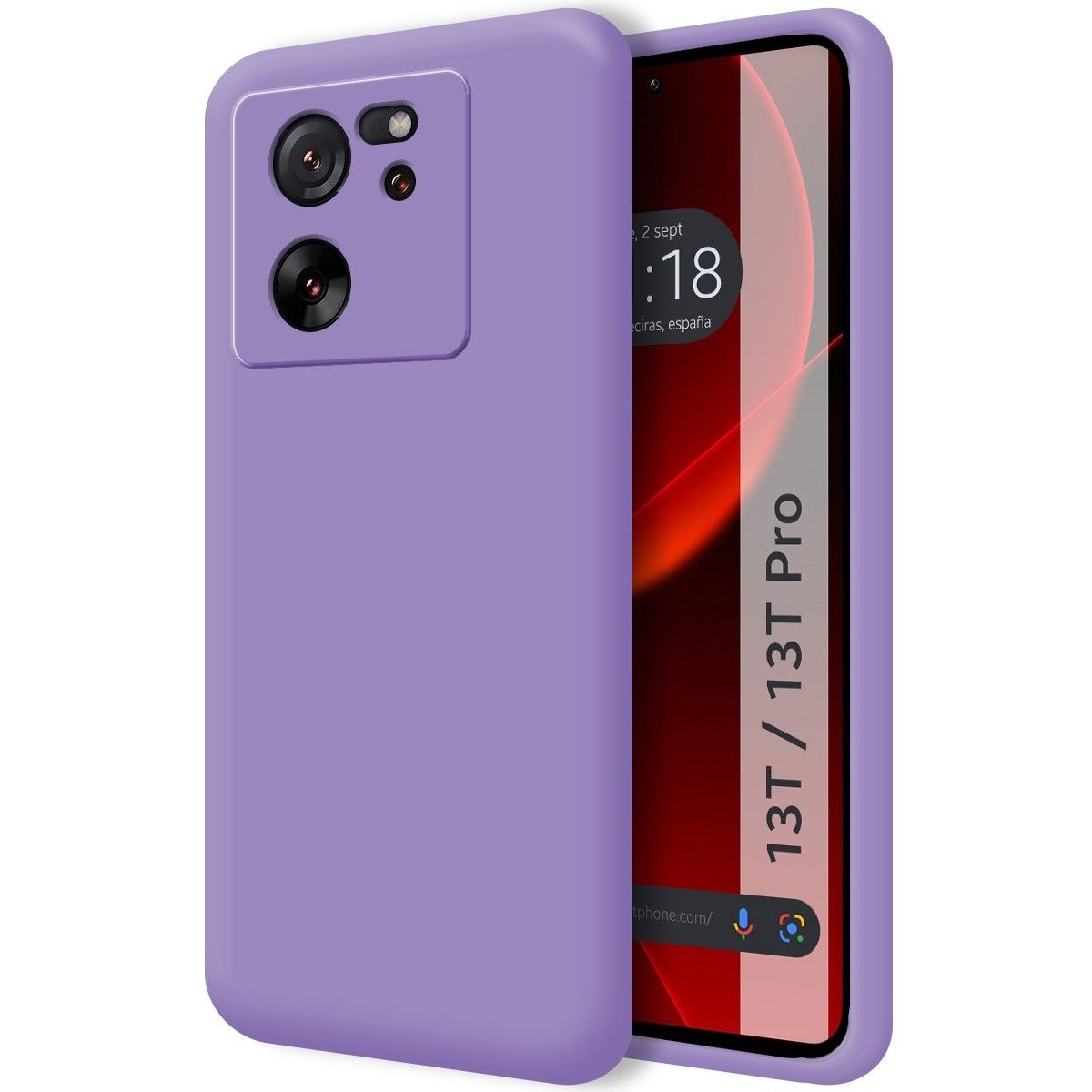 Funda Silicona Líquida Ultra Suave para Xiaomi 13T / 13T Pro 5G color Morado