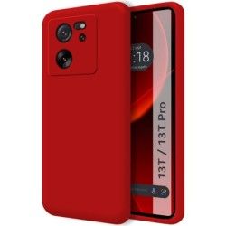 Funda Silicona Líquida Ultra Suave para Xiaomi 13T / 13T Pro 5G color Rojo
