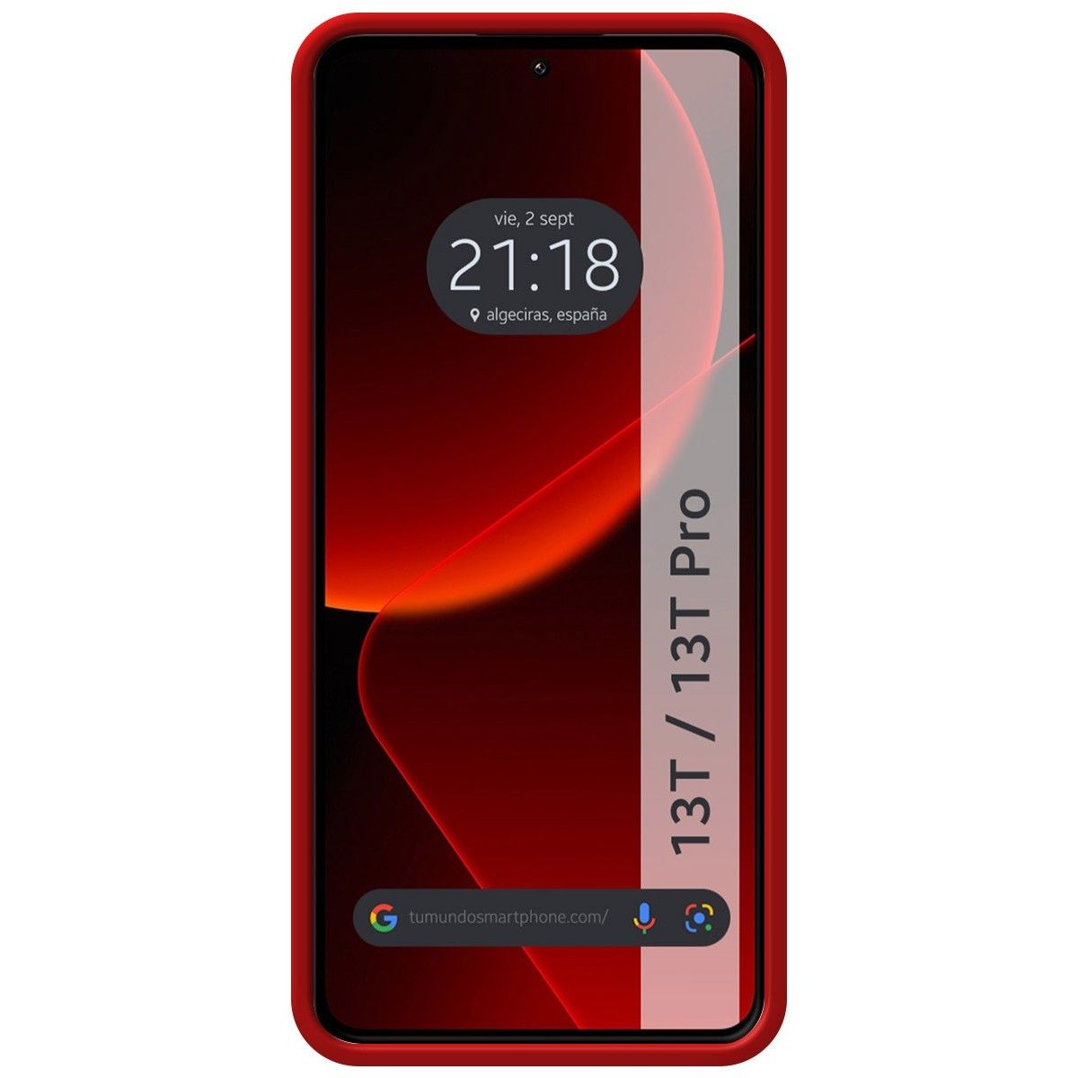 Funda Silicona Líquida Ultra Suave para Xiaomi 13T / 13T Pro 5G color Rojo