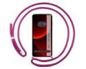 Funda Colgante Transparente para Xiaomi 13T / 13T Pro 5G con Cordon Rosa Fucsia