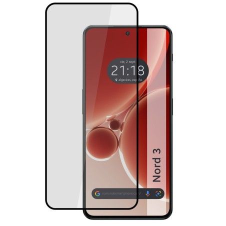 Protector Cristal Templado Completo 5D Full Glue Negro para Oneplus Nord 3 5G Vidrio