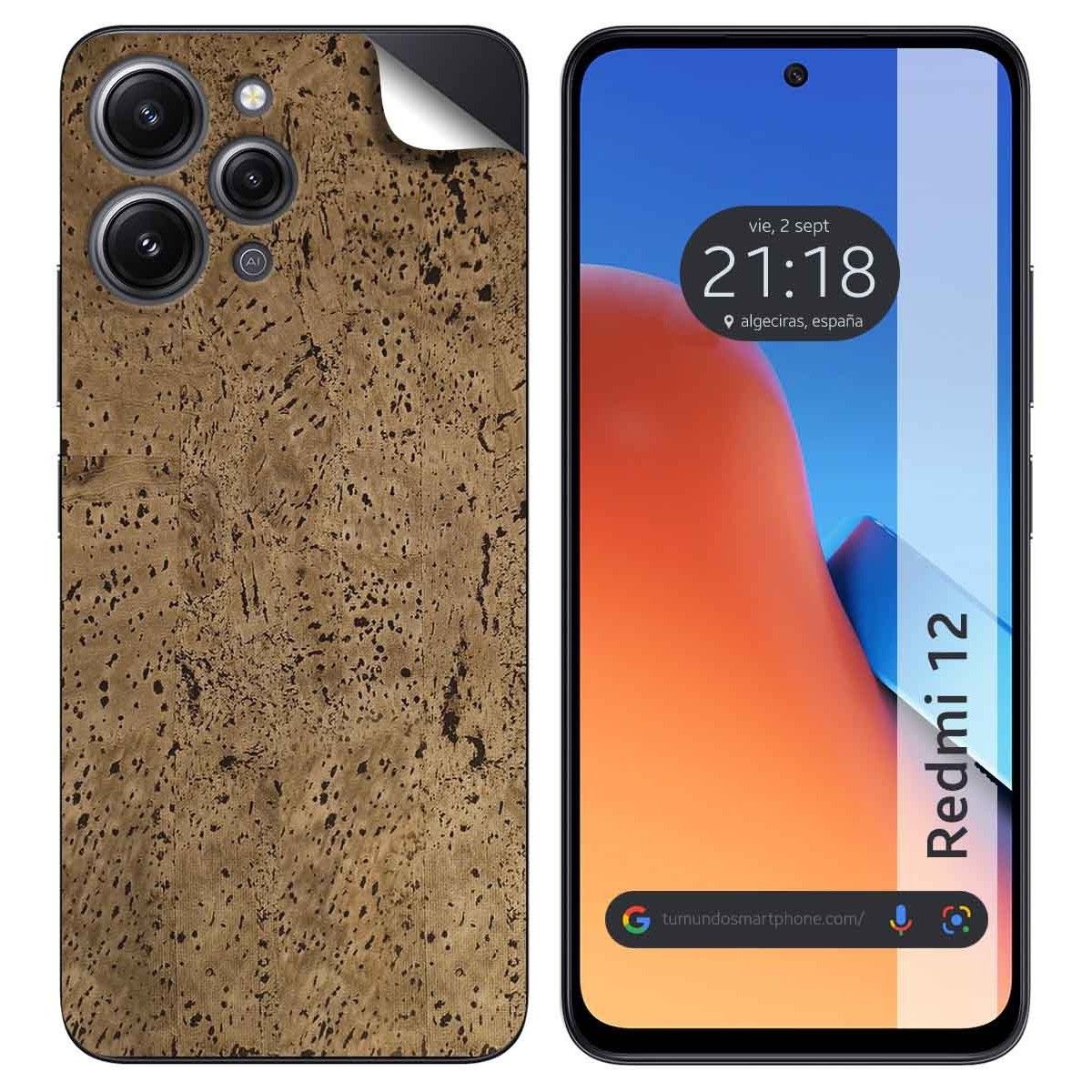 Pegatina Vinilo Autoadhesiva Textura Corcho para Xiaomi Redmi 12