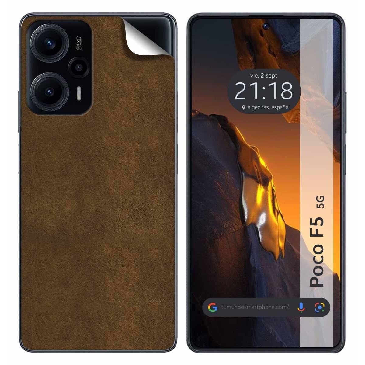 Pegatina Vinilo Autoadhesiva Textura Piel para Xiaomi Poco F5 5G