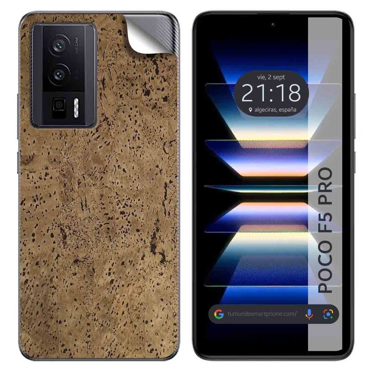Pegatina Vinilo Autoadhesiva Textura Corcho para Xiaomi Poco F5 Pro 5G