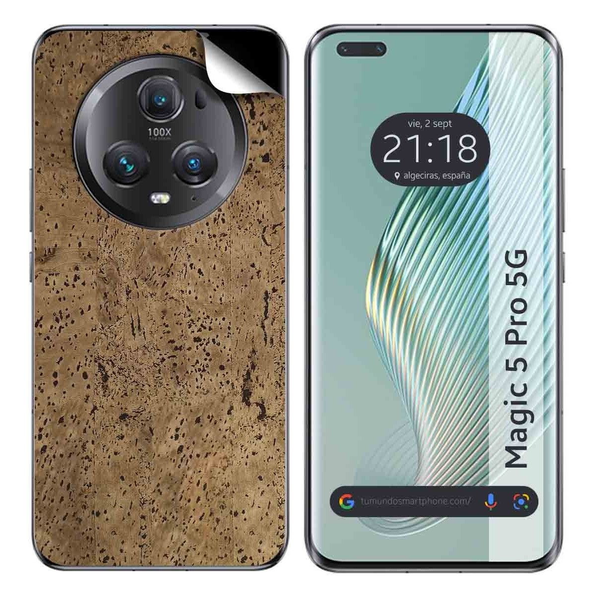 Pegatina Vinilo Autoadhesiva Textura Corcho para Huawei Honor Magic 5 Pro 5G