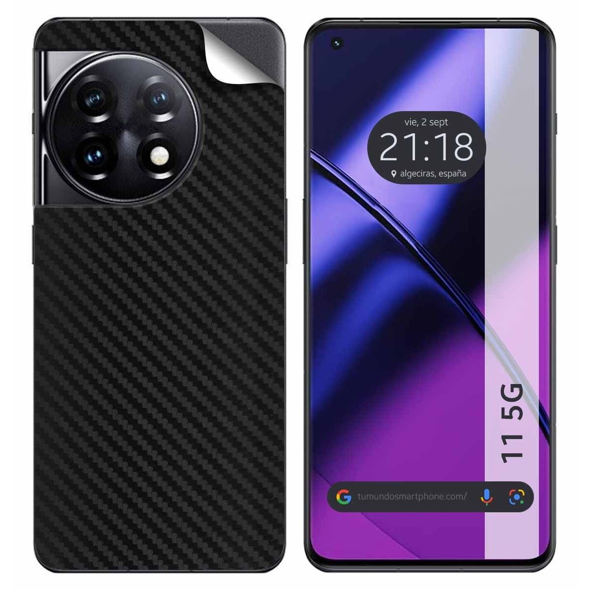 Pegatina Vinilo Autoadhesiva Textura Carbono para Oneplus 11 5G