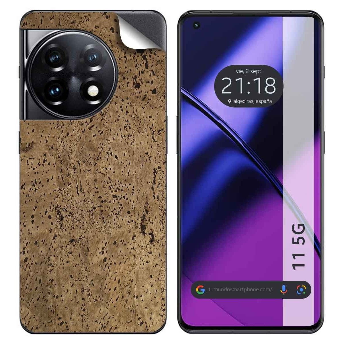 Pegatina Vinilo Autoadhesiva Textura Corcho para Oneplus 11 5G
