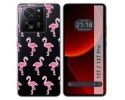 Funda Silicona Transparente para Xiaomi 13T / 13T Pro 5G diseño Flamenco Dibujos