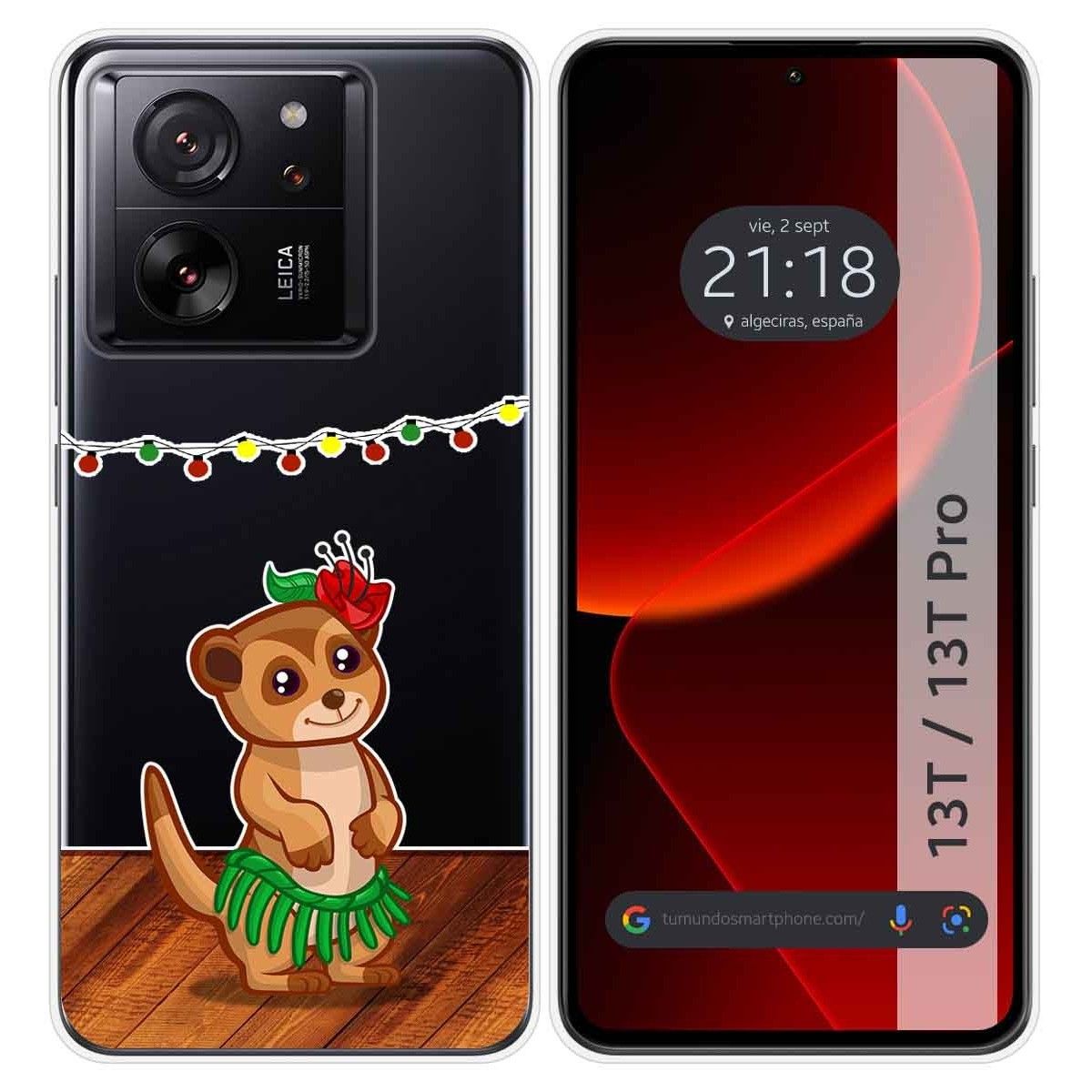 Funda Silicona Transparente para Xiaomi 13T / 13T Pro 5G diseño Suricata Dibujos