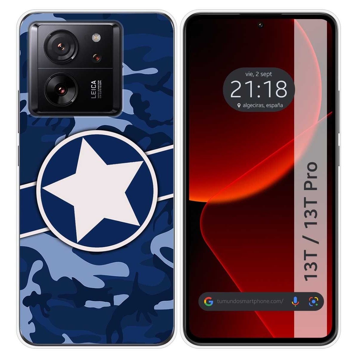 Funda Silicona para Xiaomi 13T / 13T Pro 5G diseño Camuflaje 03 Dibujos