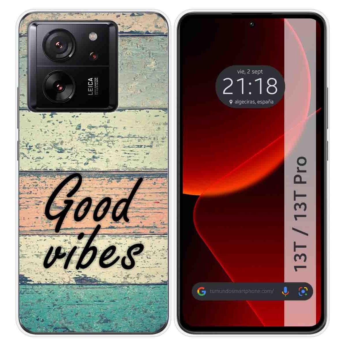 Funda Silicona para Xiaomi 13T / 13T Pro 5G diseño Madera 01 Dibujos