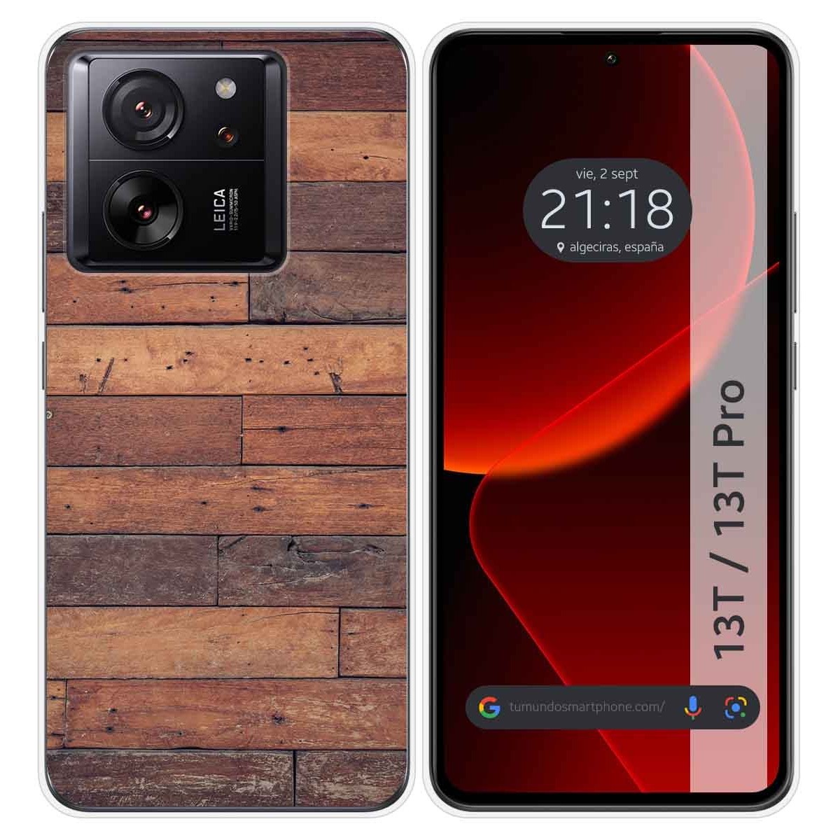 Funda Silicona para Xiaomi 13T / 13T Pro 5G diseño Madera 03 Dibujos