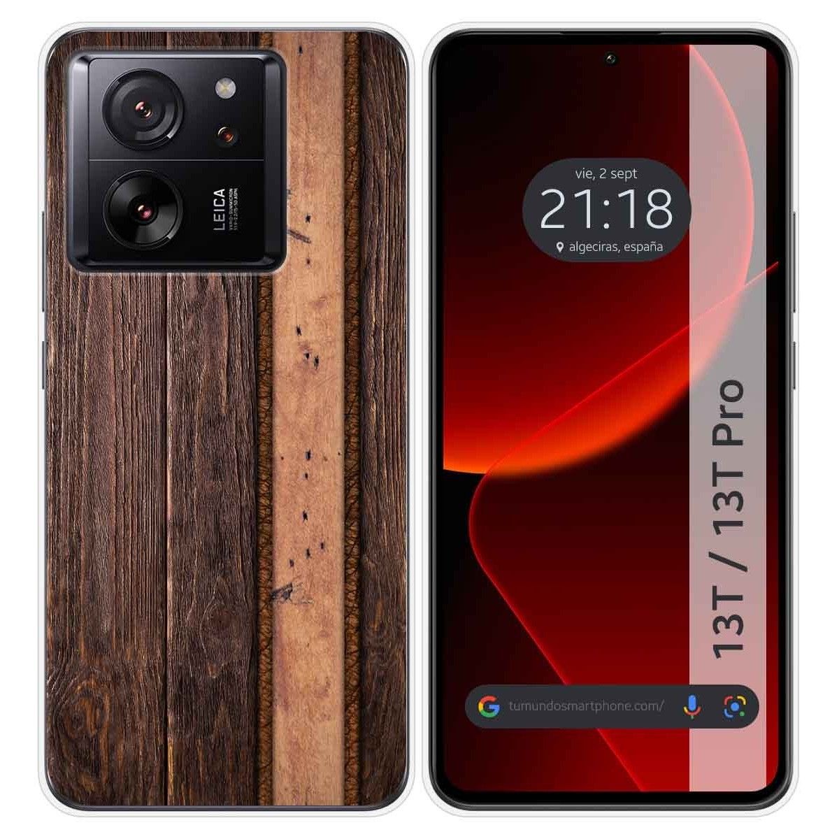 Funda Silicona para Xiaomi 13T / 13T Pro 5G diseño Madera 05 Dibujos