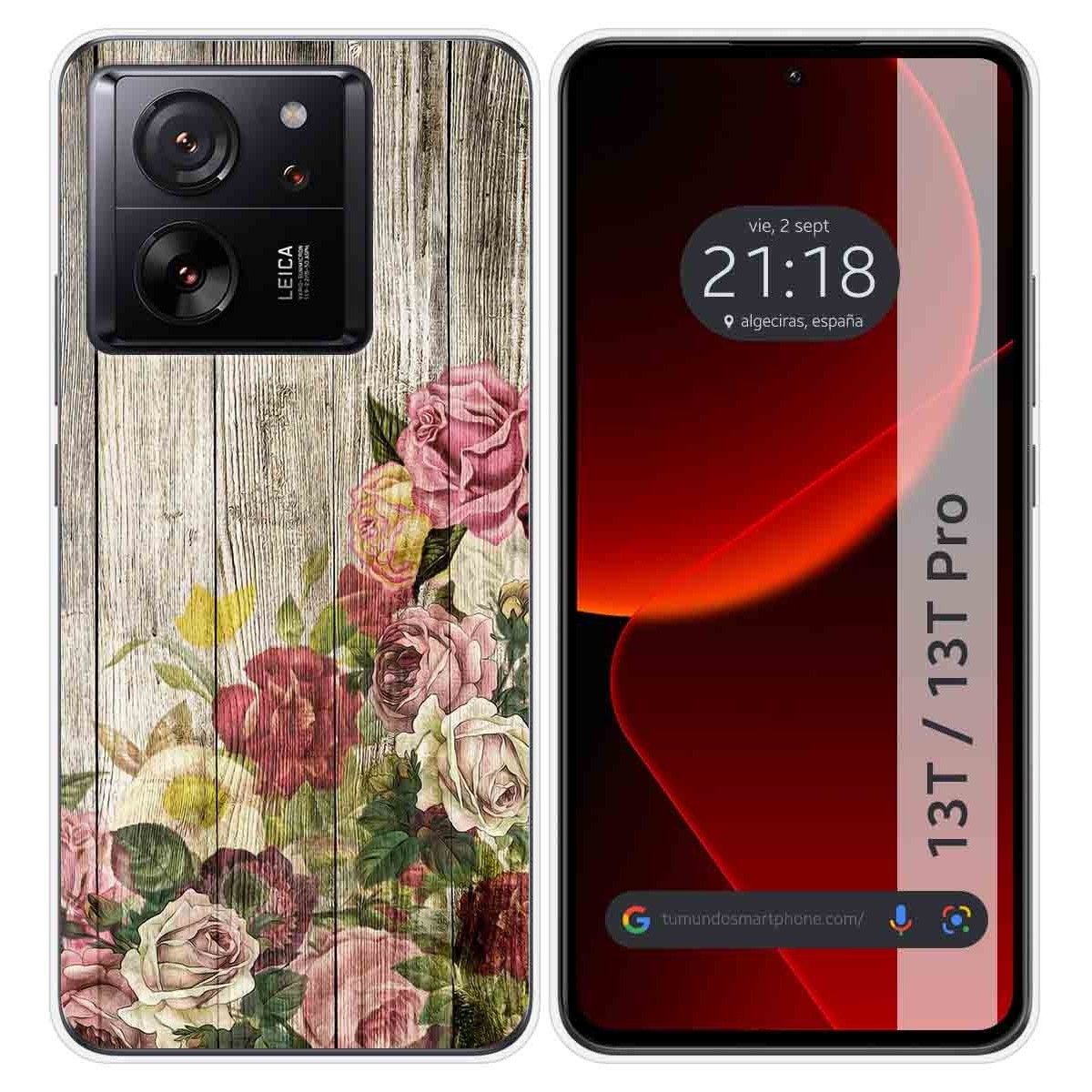 Funda Silicona para Xiaomi 13T / 13T Pro 5G diseño Madera 08 Dibujos