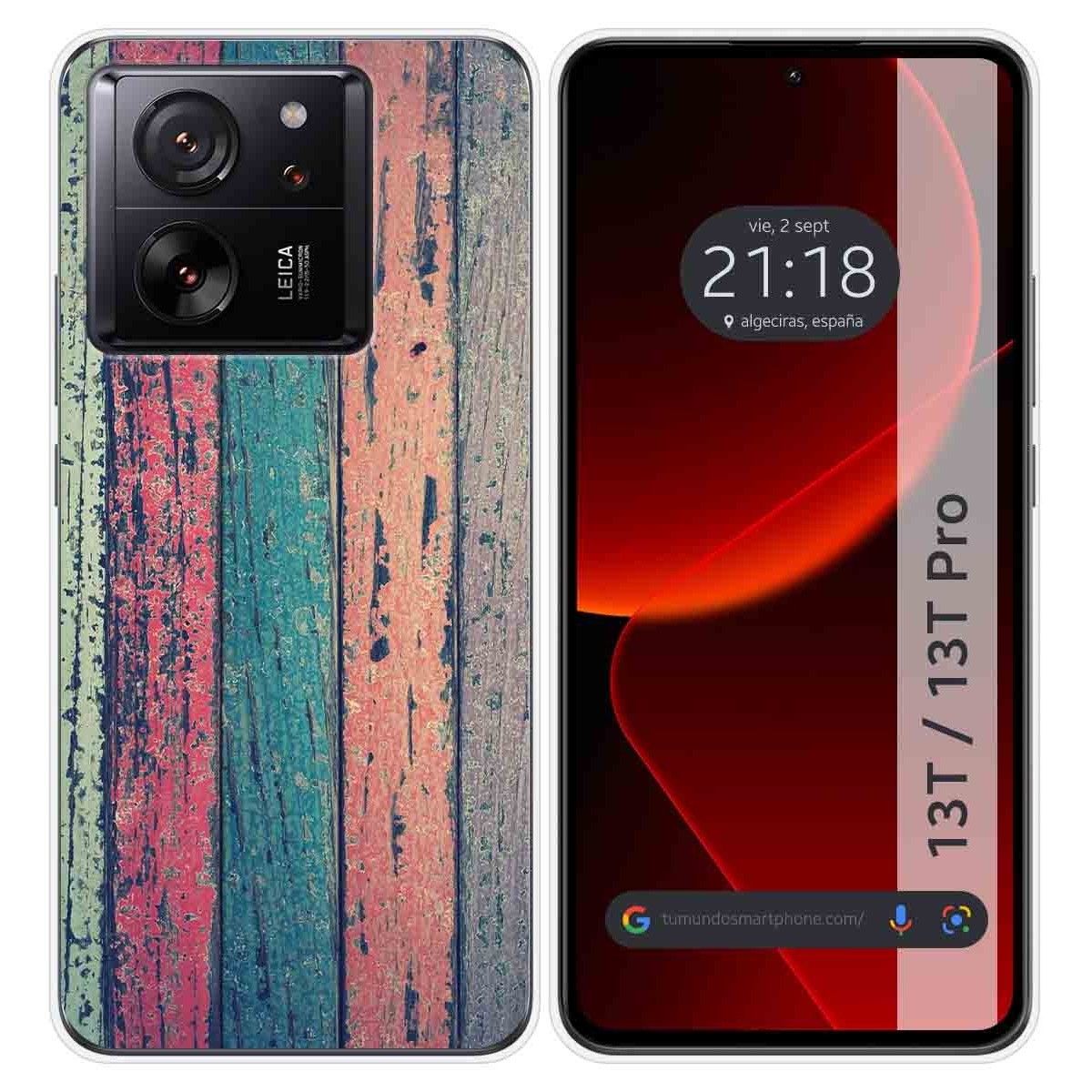 Funda Silicona para Xiaomi 13T / 13T Pro 5G diseño Madera 10 Dibujos