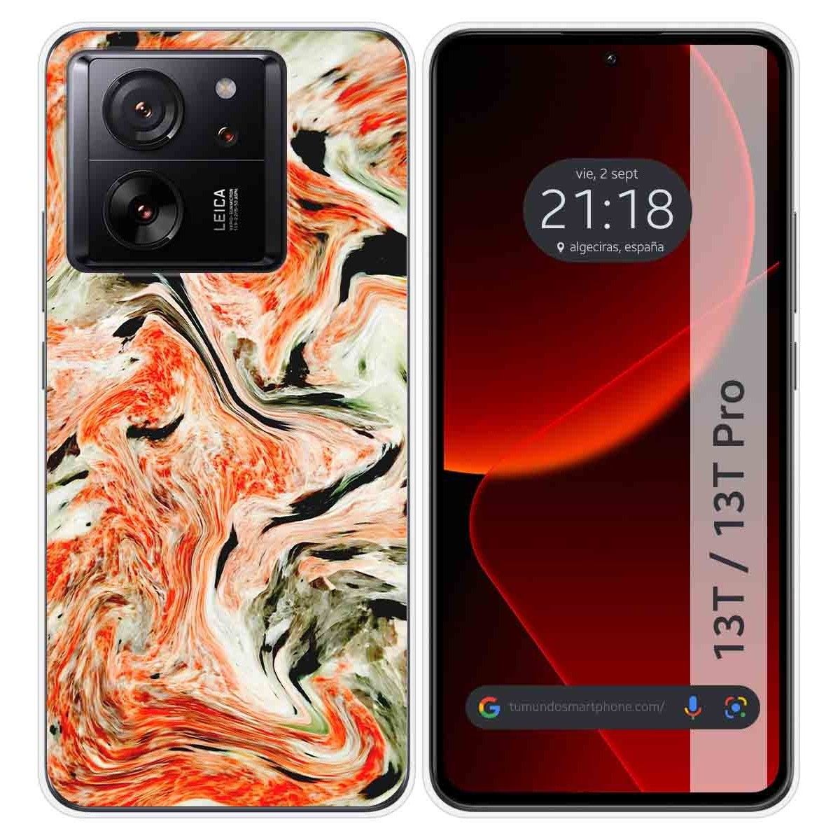 Funda Silicona para Xiaomi 13T / 13T Pro 5G diseño Mármol 12 Dibujos