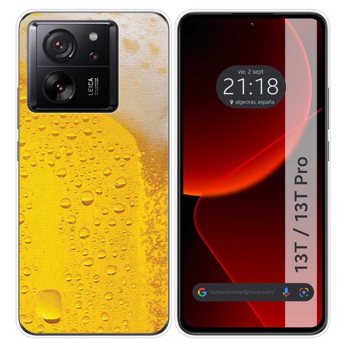 Funda Silicona para Xiaomi 13T / 13T Pro 5G diseño Cerveza Dibujos