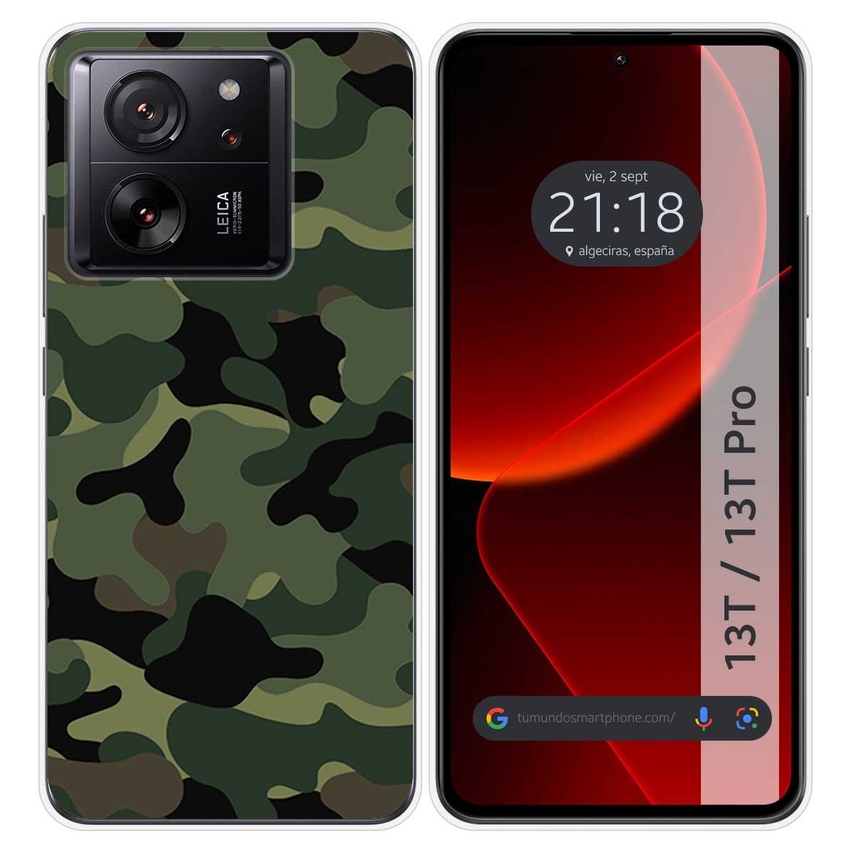 Funda Silicona para Xiaomi 13T / 13T Pro 5G diseño Camuflaje Dibujos