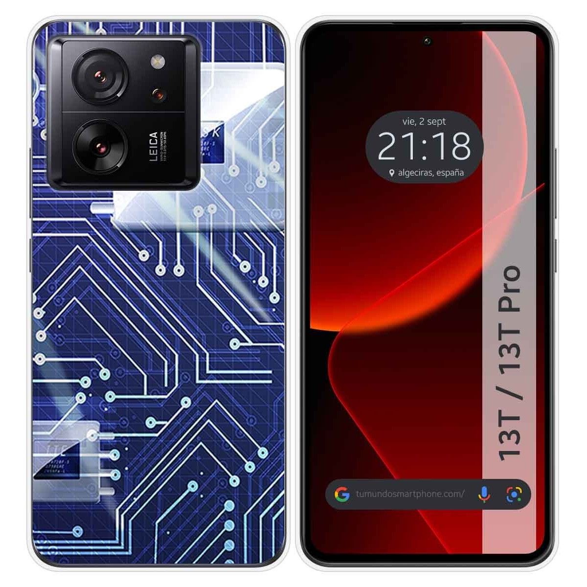 Funda Silicona para Xiaomi 13T / 13T Pro 5G diseño Circuito Dibujos