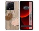 Funda Silicona para Xiaomi 13T / 13T Pro 5G diseño Corazones Madera Dibujos