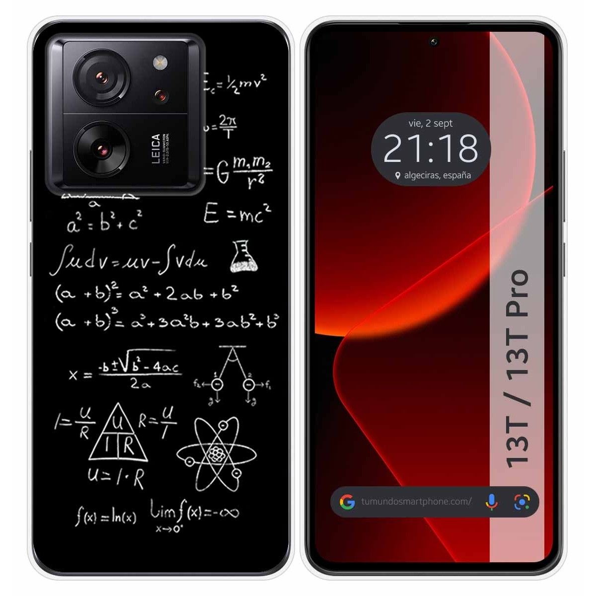 Funda Silicona para Xiaomi 13T / 13T Pro 5G diseño Formulas Dibujos