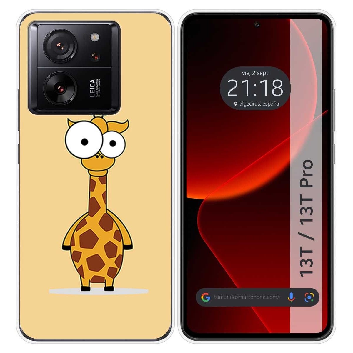Funda Silicona para Xiaomi 13T / 13T Pro 5G diseño Jirafa Dibujos