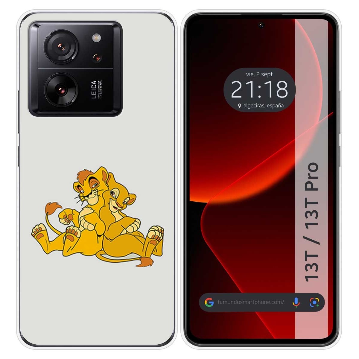 Funda Silicona para Xiaomi 13T / 13T Pro 5G diseño Leones Dibujos