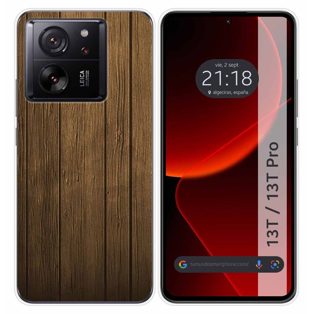 Funda Silicona para Xiaomi 13T / 13T Pro 5G diseño Madera Dibujos