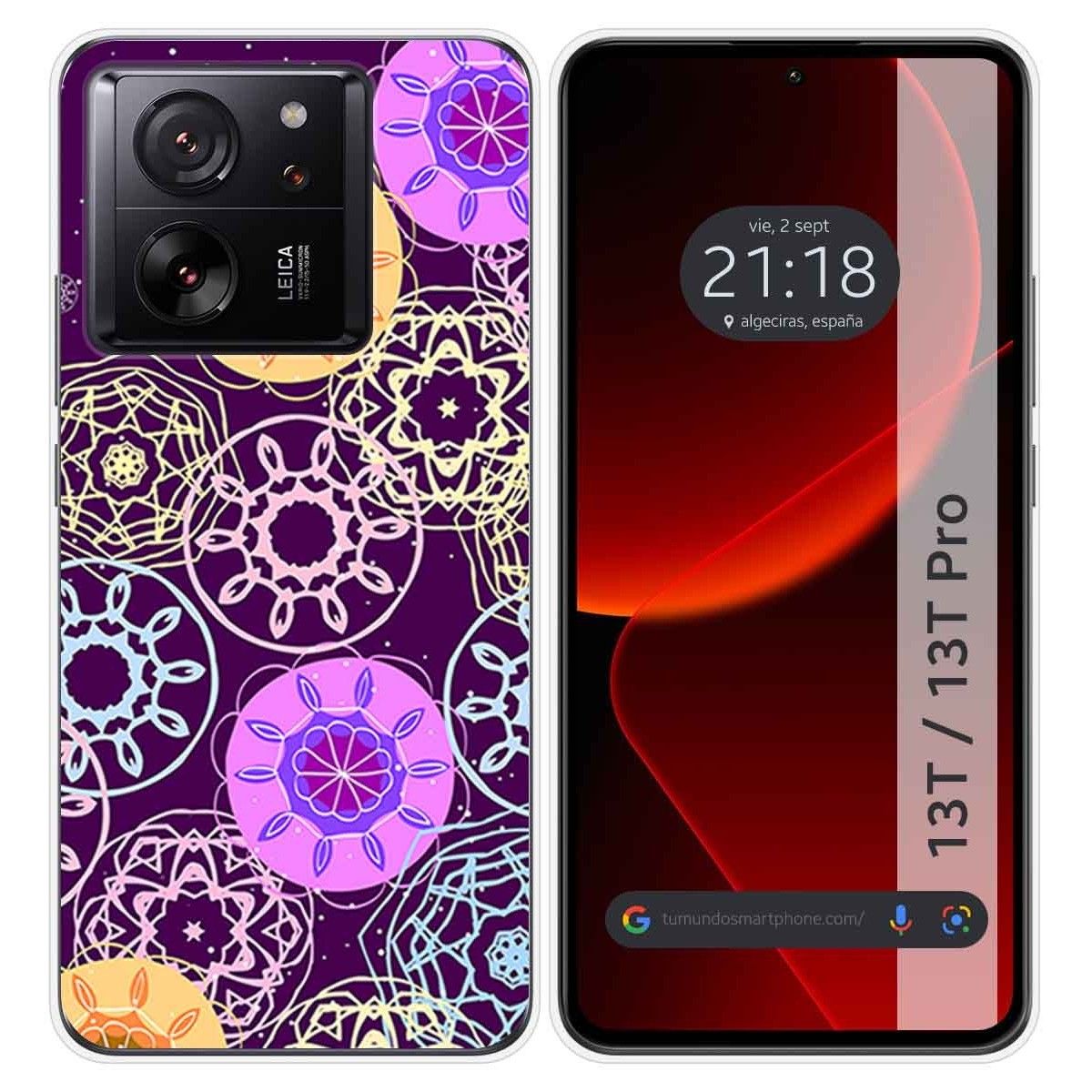 Funda Silicona para Xiaomi 13T / 13T Pro 5G diseño Radial Dibujos