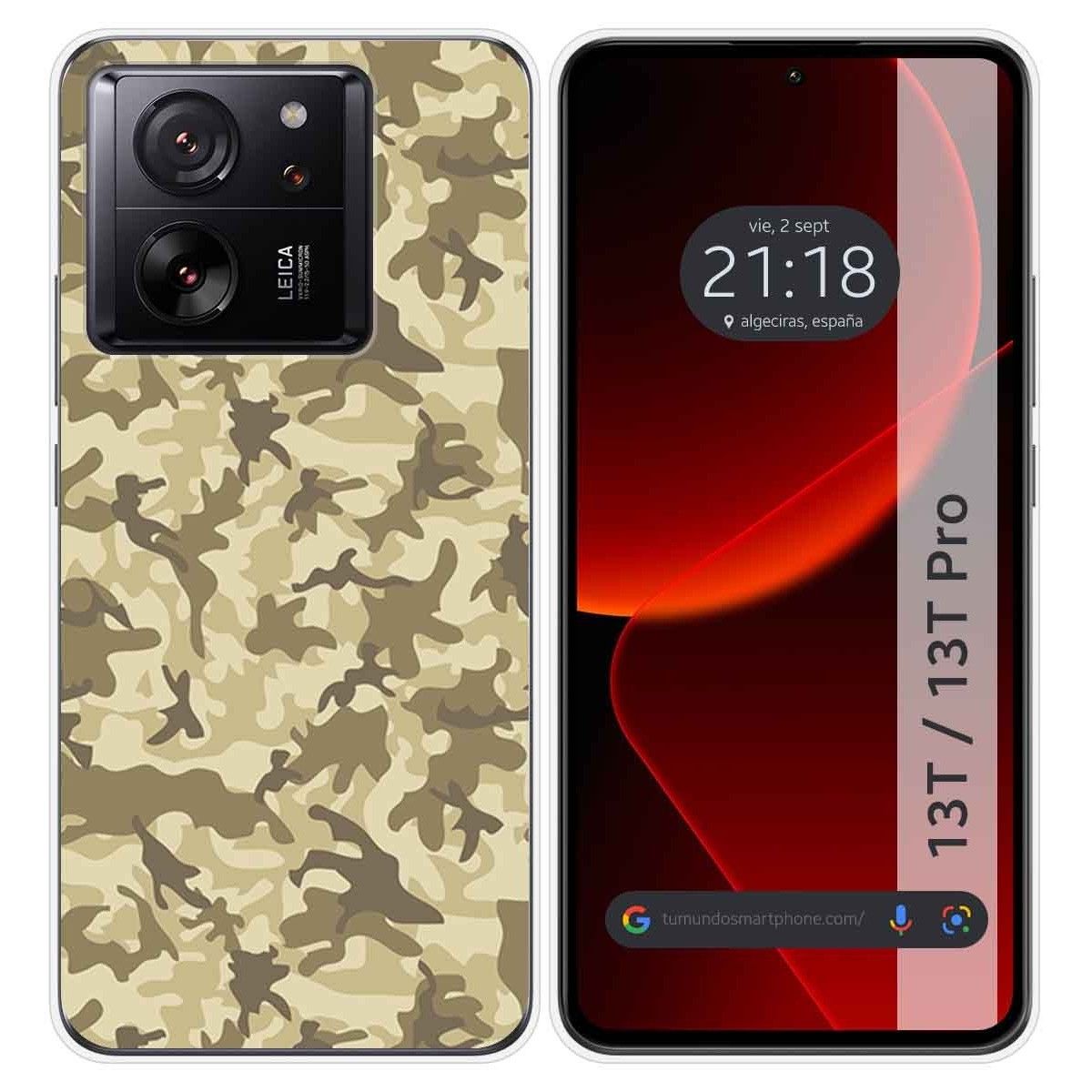 Funda Silicona para Xiaomi 13T / 13T Pro 5G diseño Sand Camuflaje Dibujos