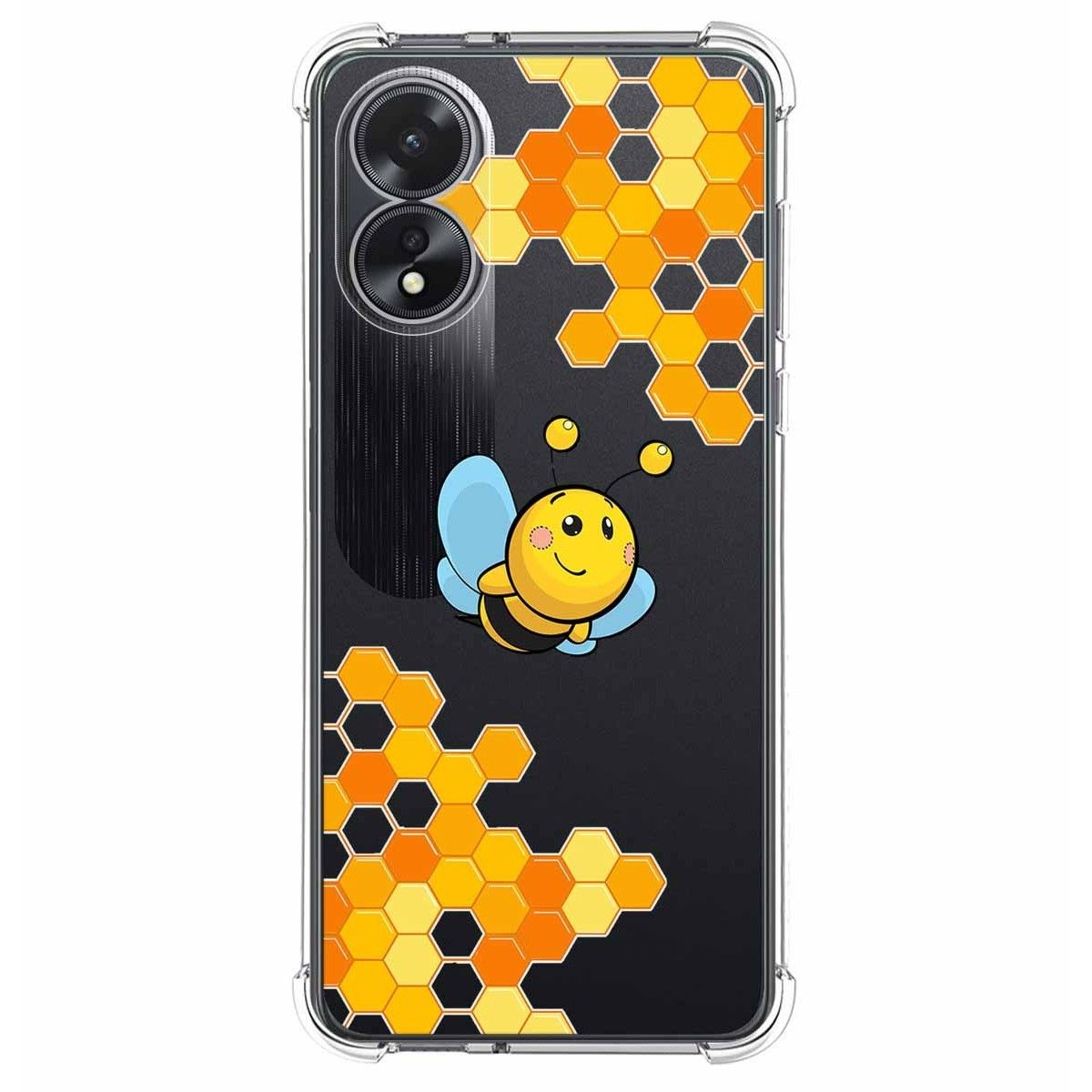 Funda Silicona Antigolpes para Oppo A38 4G diseño Abeja Dibujos