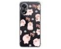 Funda Silicona Antigolpes para Oppo A38 4G diseño Cerdos Dibujos