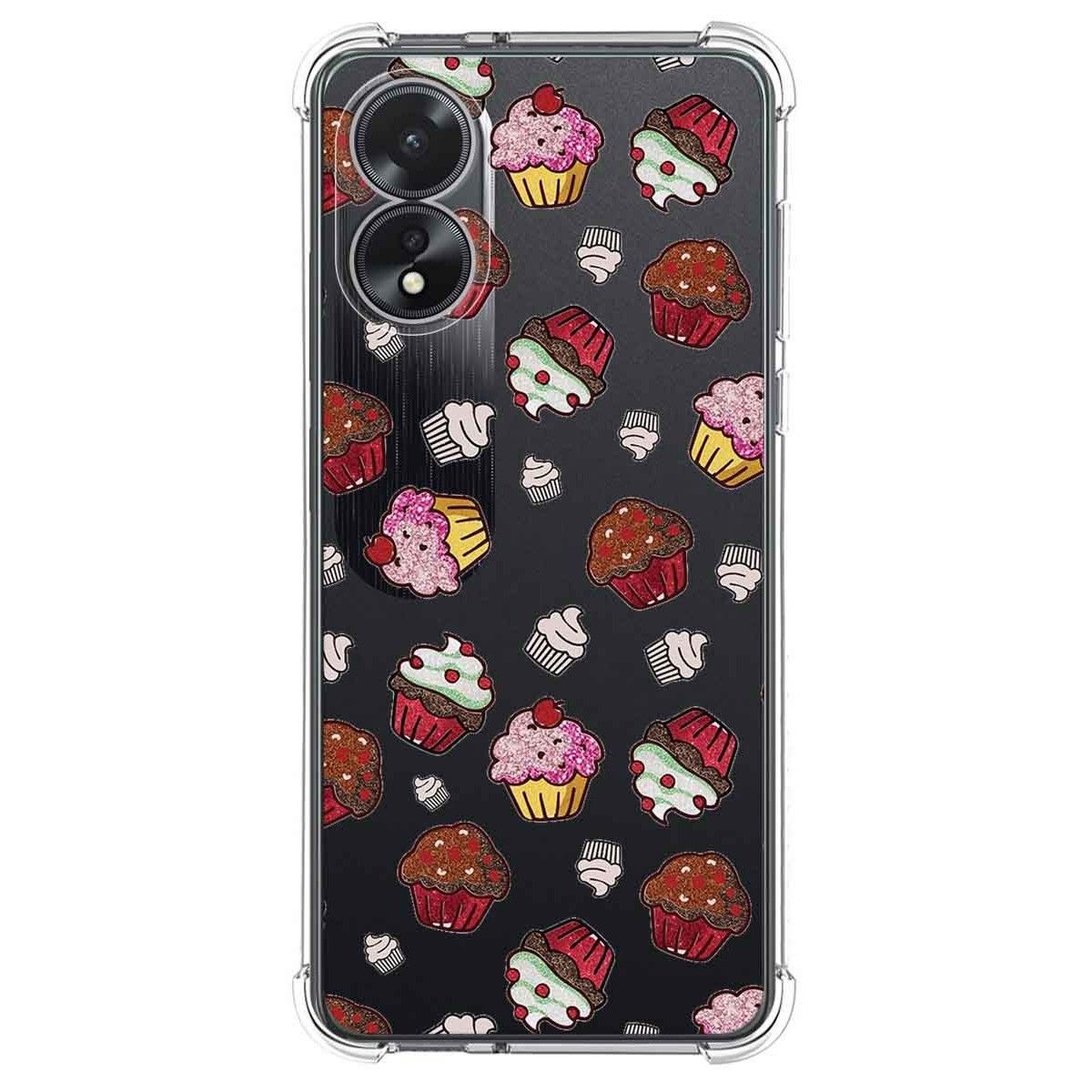 Funda Silicona Antigolpes para Oppo A38 4G diseño Muffins Dibujos